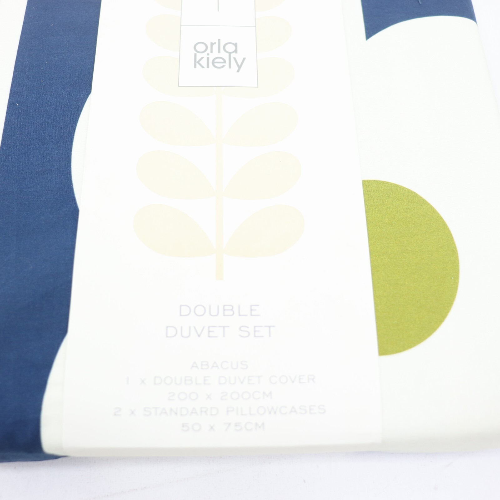 Orla Kiely Abacus Duvet Cover Set Navy Double eBay