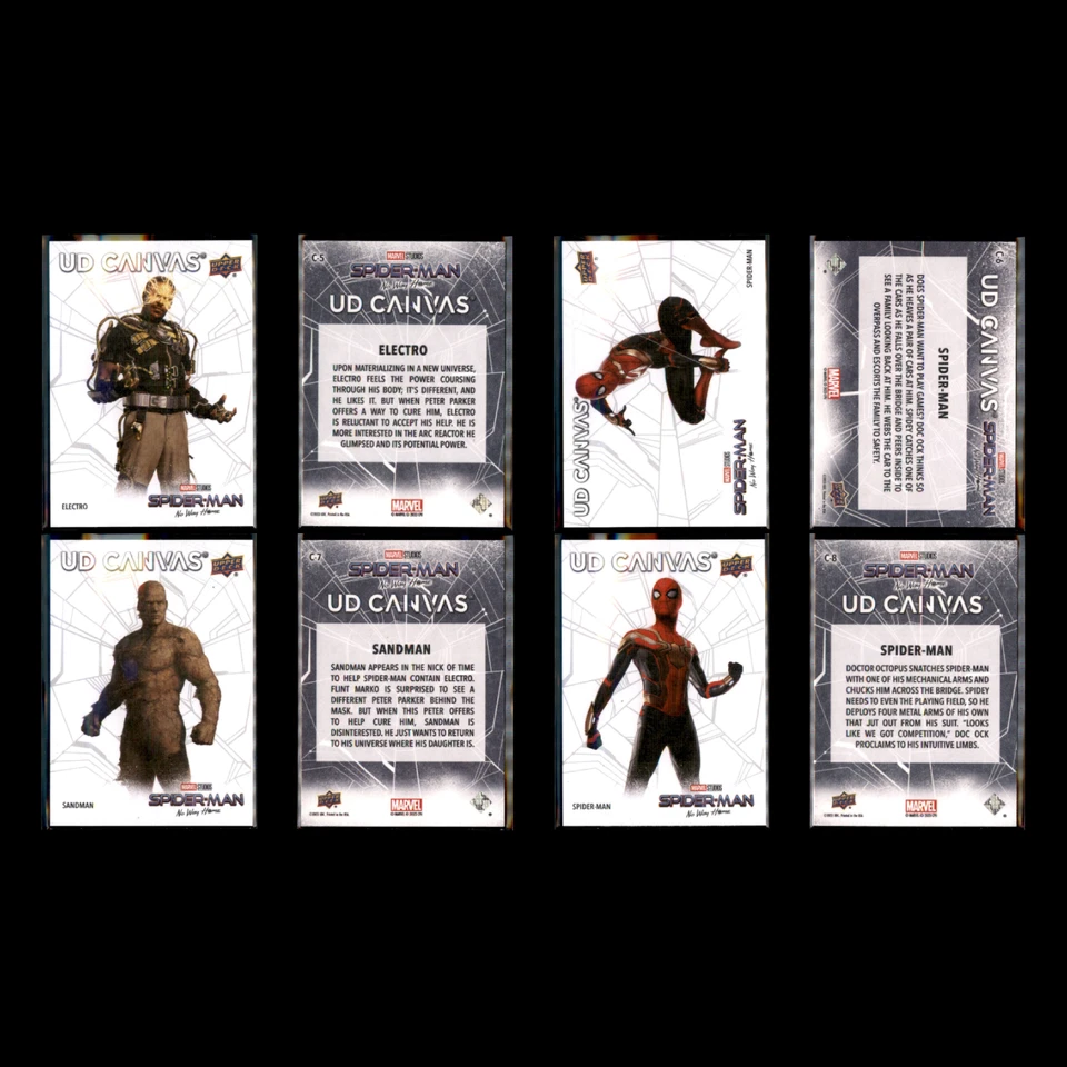 2023 Spider-Man No Way Home Complete Set 40 UD Canvas Marvel Cards All 3 Tiers - Image 4 of 4