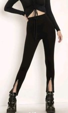 Blackmilk Black Unzipped Leggings - Small - L...