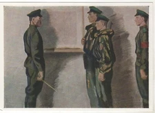 1965 SOVIET Border guards Propaganda Military Arms OLD Russian Postcard