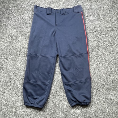 Mizuno Womens Softball Pants Size XL NEW Fastpitch Baseball Blue Elastic Red - 第 1/14 張圖片