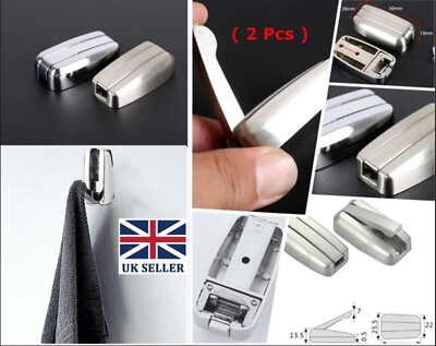2 x Silber Z.Legierung Küche Bad Wand Haken Mantel Handtuch Aufhänger Wohnmobil