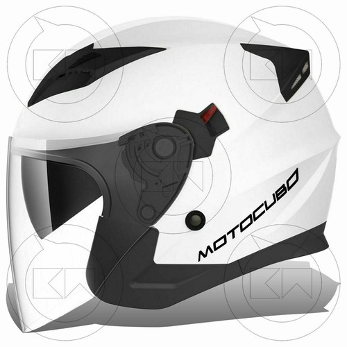 CASCO JET TOURER MOTOCUBO MONO BIANCO DOPPIA VISIERA OMOLOGATO ECE MOTO  SCOOTER | eBay