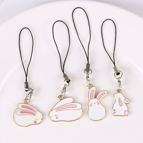 4 Pcs Handy Kette Ästhetischer Telefonanhänger Mobiltelefoncharm - Zdjęcie 4 z 12