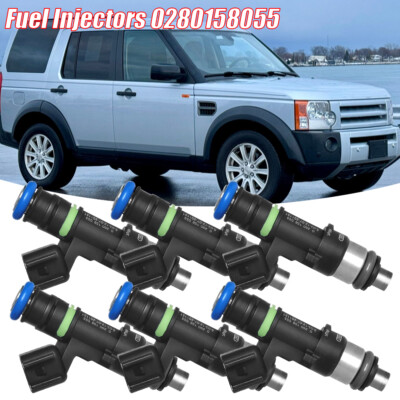 Set of 6 New Upgrade Fuel Injectors 0280158055 For 2007 Land Rover LR3 4.0L