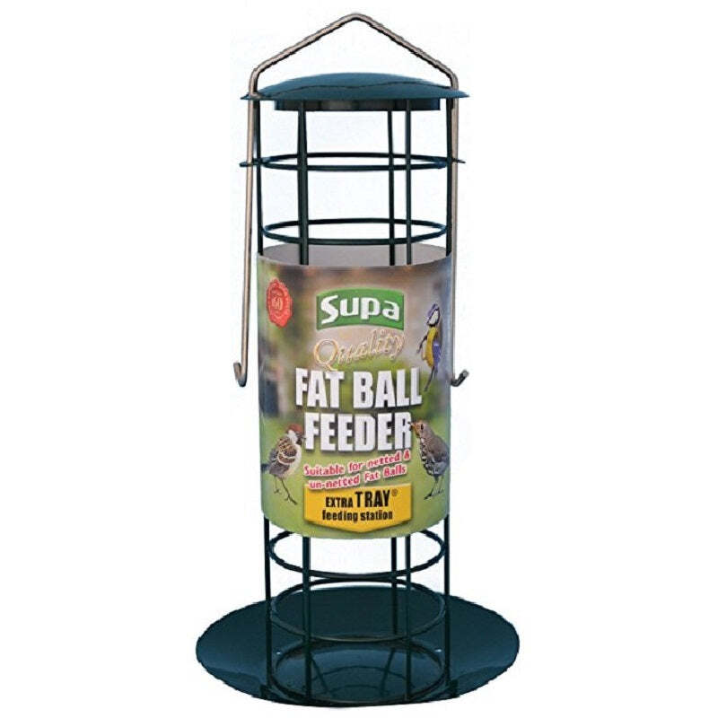 SUPA FAT BALL FEEDER Standard or with Tray : Wild Bird Pet Feeding Suet Fatball