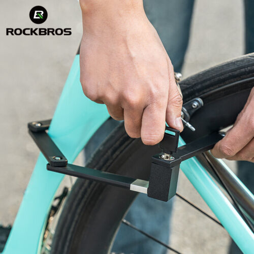 ROCKBROS Folding Bike Lock Heavy Duty Anti Theft Smart Secure Guard with Keys - Picture 19 of 20