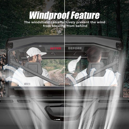 UTV Rear Windshield Window Light Tint for Can-Am Defender HD 5/8/10 2016-2024 - Picture 11 of 16