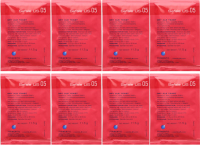 Fermentis Safale US-05 Dry Beer Yeast, 11.5 g (Pack of 8)
