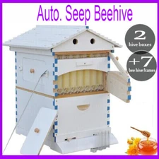 2025 Auto Bee Hives Beekeeping Starter Kit Bee Box + 7 Plastic Beekeeping Frames