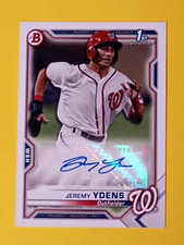 2021 Bowman Paper Prospect Autograph #PAPR-JY Jeremy Ydens 1st Rookie Card Auto