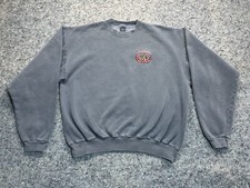 Vintage Cotton Deluxe Sweatshirt Mens XL Blue Bar Harbor Maine Fleece Made USA