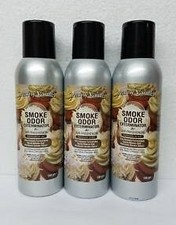 Smoke Odor Exterminator Creamy Vanilla 7 oz Large Spray Set of Three Cans