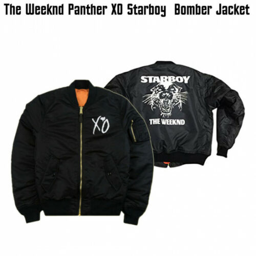 The Weeknd Starboy panther XO bomber jacket Mens Jacket -NEW ARRIVAL - 第 1/6 張圖片