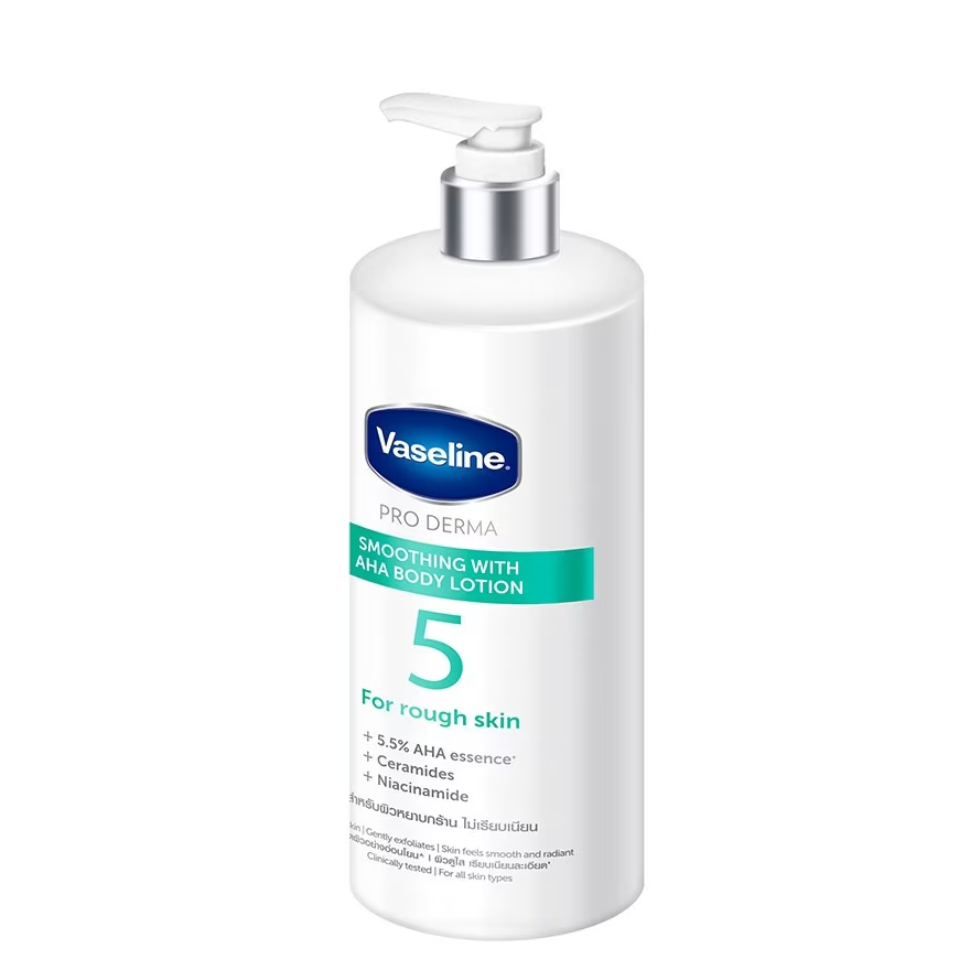 Vaseline Pro Dermaボディローション250mlx2 &465ml Vaseline Pro Derma Smoothing With AHA Body Lotion #5 - XL Size 465