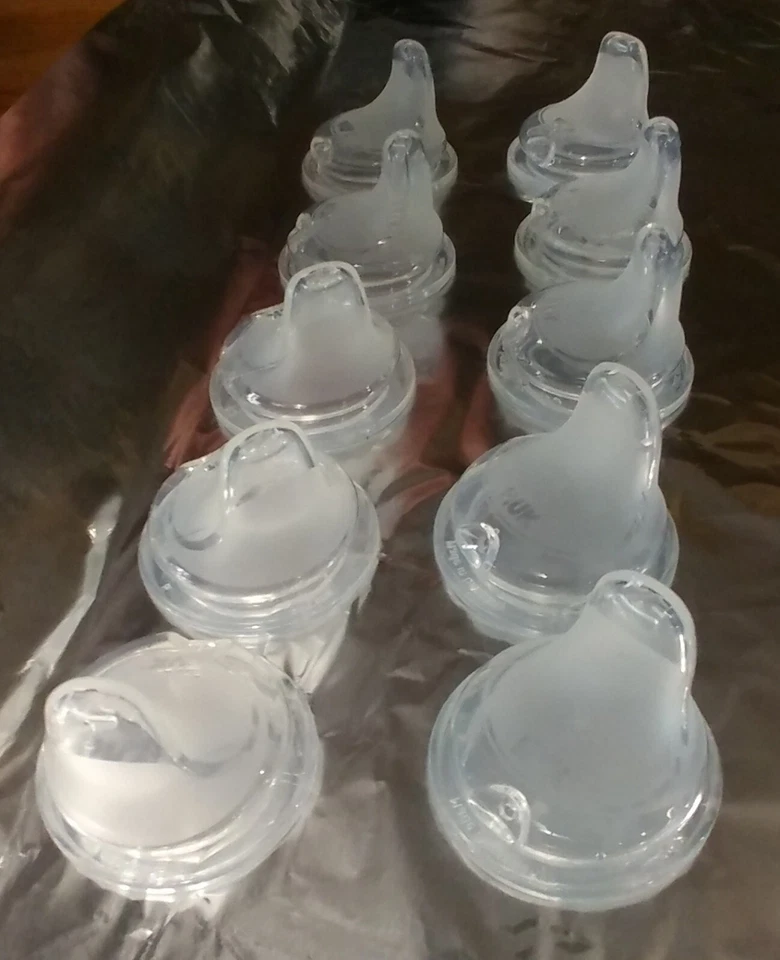 Lote 100 Pack Caños de Repuesto NUK Silicona Transparente Foto 2 de 4