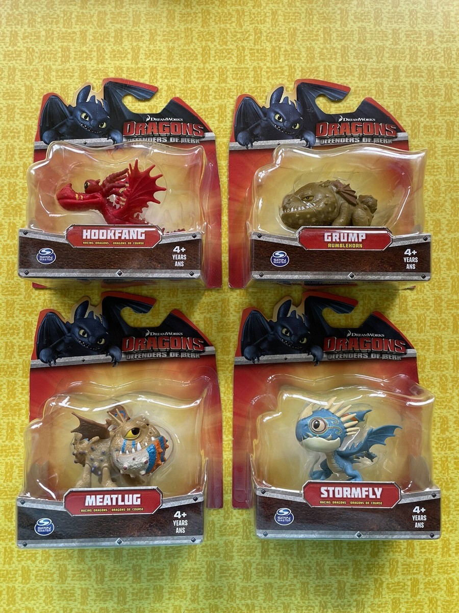 HOW TO TRAIN YOUR DRAGON LOT 4 RUMBLEHORN MEATLUG STORMFLY