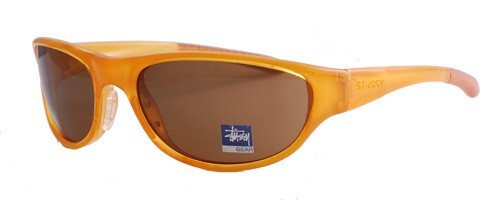 STUSSY EYEGEAR BERETTA サングラス Stussy Beretta Sunglasses Crystal MTLC Yellow Frame / Brown Lens