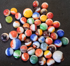 A Bunch of Old Vitro Glass Marbles 331