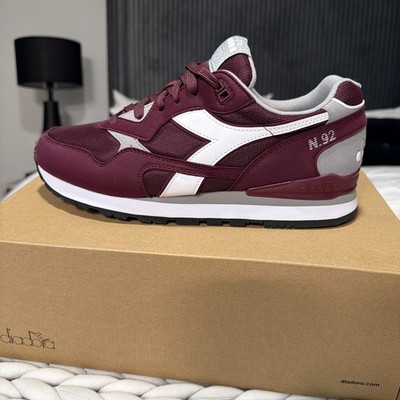 diadora N.92 Lace Up Dd Comfort Mens Red Sneakers Shoes Size 9  : 183076-55086