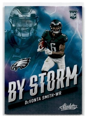 2021 Panini Absolute #BST-7 DeVonta Smith By Storm Philadelphia Eagles