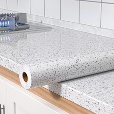 Glossy Marble Contact Paper for Countertops Peel and Stick Wallpaper for Kitche