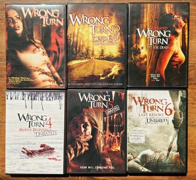 Wrong Turn 1-6 DVD Collection Lot 2003-2014 Horror HTF OOP Dead End Last Resort 