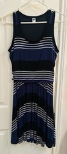Old Navy Women's Striped Sleeveless Fit and Flare Midi Dress