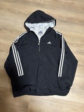 Vintage 90s Adidas Nylon Windbreaker Hoodie