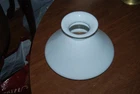 Antique milk glass student lamp shade 6 7/8" fit 5" tall