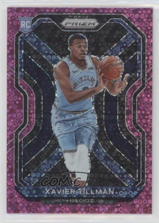 2020-21 Panini Prizm Fast Break Pink 34/50 Xavier Tillman #299 Rookie RC 0o87