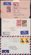 MALAYASIA 3 various airmail covers to New Zealand..........................D9011