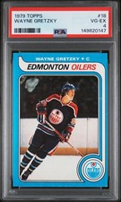 1979 Topps WAYNE GRETZKY Rookie #18 Hockey Card PSA 4 VG-EX. rookie card picture