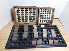 Three Trays of BLOCK BRASS FONTS For NEW HERMES ENGRAVERS, 12/106