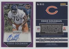 2015 Panini Prizm Rookie Signatures Violet Prizm Eddie Goldman #RS-EG Auto RC