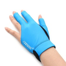 CUESOUL Dropglue Cue Gloves Left/Right-Anti-Slip Latex Rubber Blue