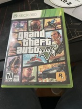 Grand Theft Auto v Microsoft Xbox 360 (2013) Complete in Box with Map Manual