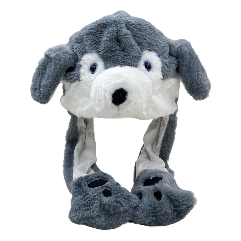 Lindos sombreros de conejito con orejas móviles dibujos animados gorro gorra airbag moda dulce. Foto 3 de 4