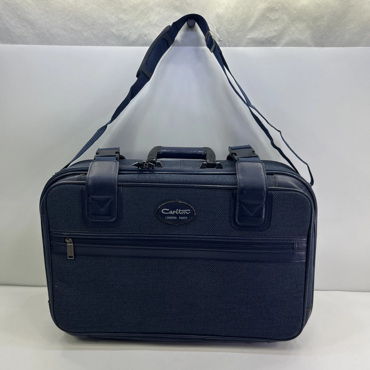 Sac Carlton International - Bleu - Style Satchel - Taille Petit/moyen - Bon état