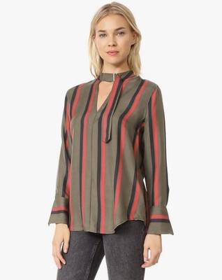 EQUIPMENT Women s Silk Janelle Shirt In Herbal Green-Small