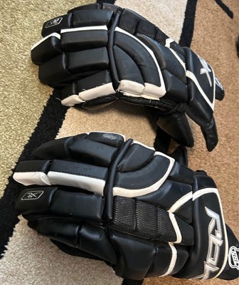 Reebok (Jofa) 5k Hockey Gloves 15  HG5k Leather Ice Hockey NHL RBK JDP Black/wht