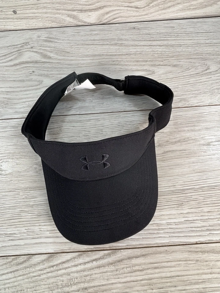 Sombrero visera Under Armour para mujer deportivo negro ajustable tenis golf ropa para el sol Foto 4 de 4