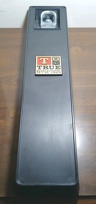 Vintage True Mfg Bottle Opener w/ Cap Bin & Brown Mfg 18 L wall mount No Cracks