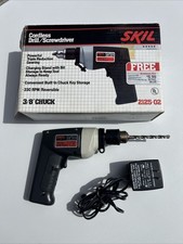 Vintage USA Skil 2125-02 3/8" Chuck Cordless Drill w/ Charger TESTED - Read Desc