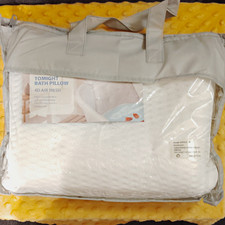 Tomight Bath Pillow 4D Air Mesh White - Breathable Easy Clean Bathtub Pillow