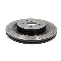 Bremsscheibe TRW DF6835S Hinten, Perforiert, Geschlitzt, 1 StüCk