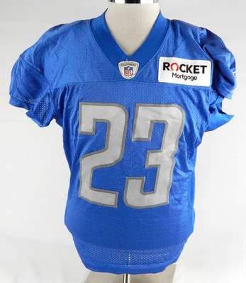 2018 Detroit Lions Darius Slay #23 Spiels Gebrauchte Blaue Trainingsjacke 44 185