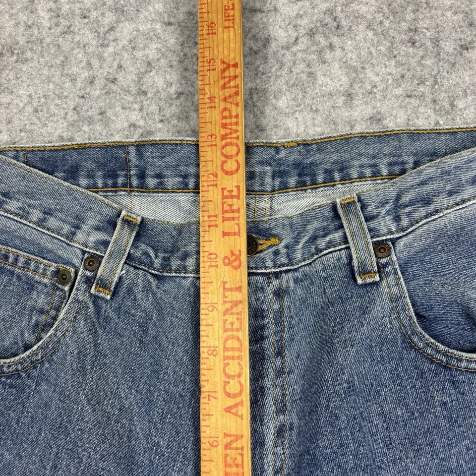 Arizona Jeans Mens 33x32 Blue Medium Wash Relaxed Fit Denim Pants - Image 4 of 4