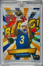 2024 Wild Card Alumination Nick Nash Comix BAANG! RC 18/18 Rainbow Pulsar #AC-NN