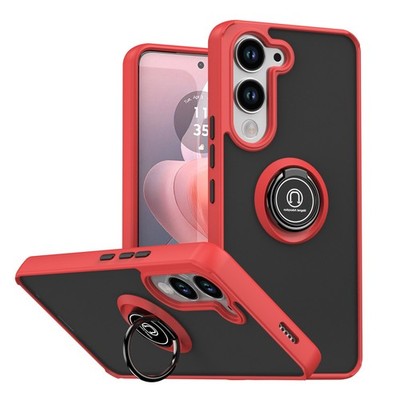 For ViVO Y29S 5G, Hybrid Armor Ring Holder Wireless Charging Hard Case Cover